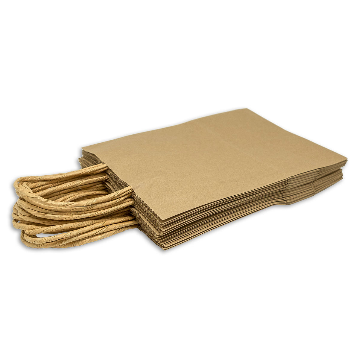 Natural Kraft Paper Shopping Gift Bags (12-Pack)