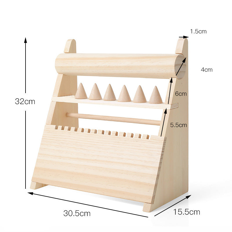 Natural Wood Combination Jewelry Display