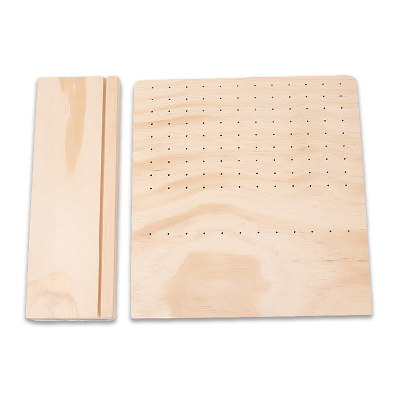 Natural Wood Earring Display Stand for 54 Pairs