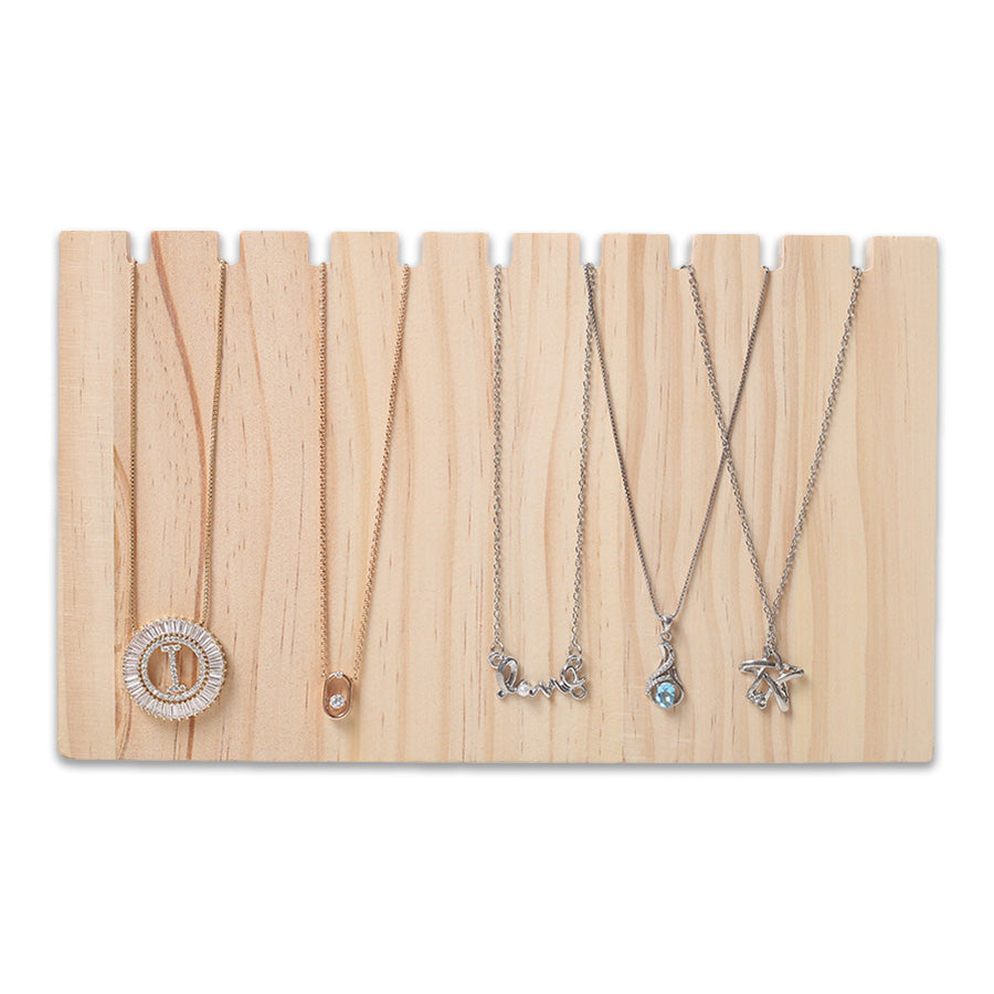Natural Wood Necklace/Bracelet Jewelry Self-Standing Display