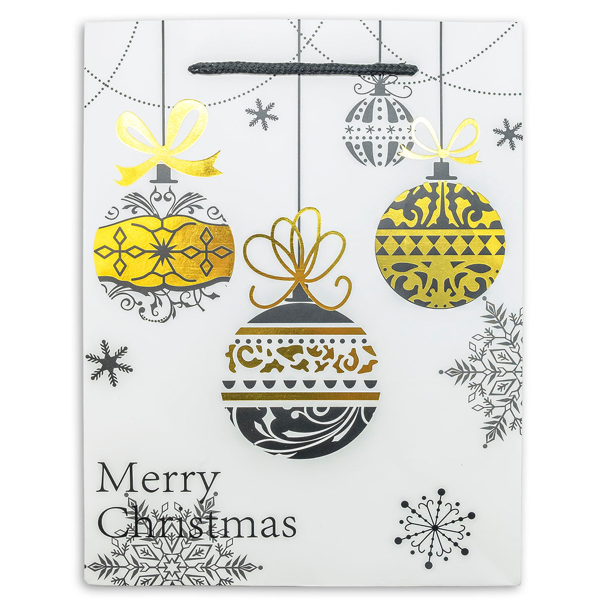 Premium Christmas Ornament Holiday Gift Bags (12-Pack)
