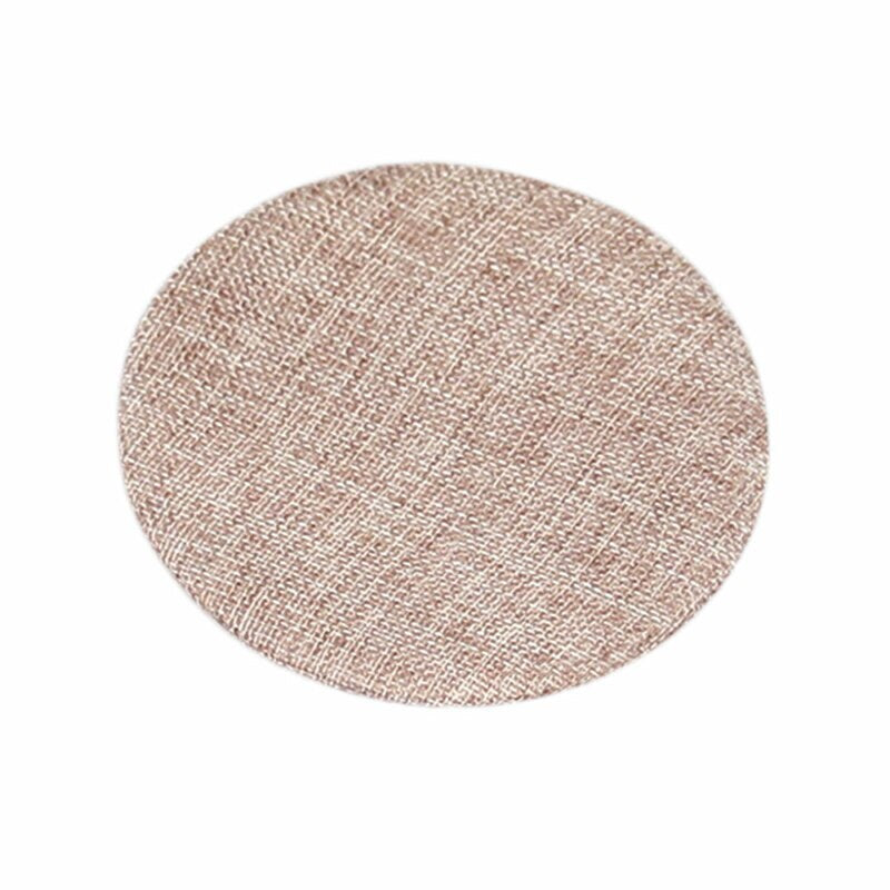 Round Linen Padded Display Pad