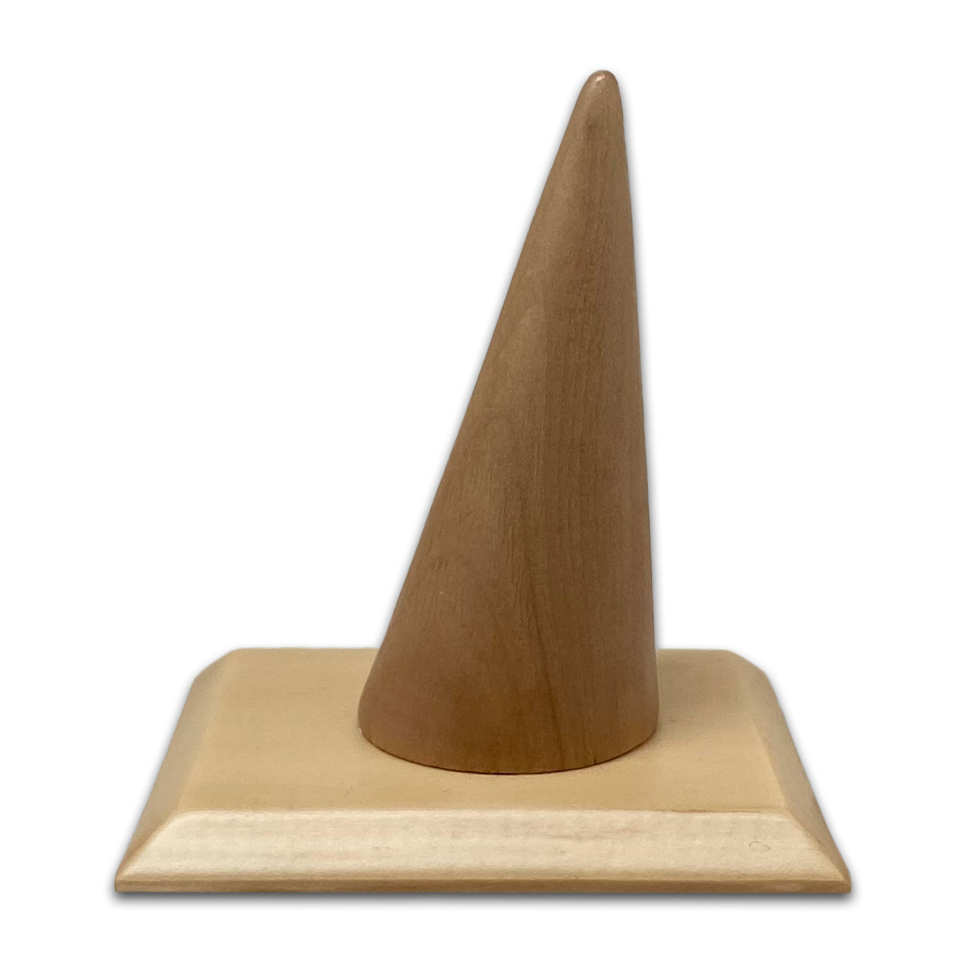 Single Finger Wood Ring Display