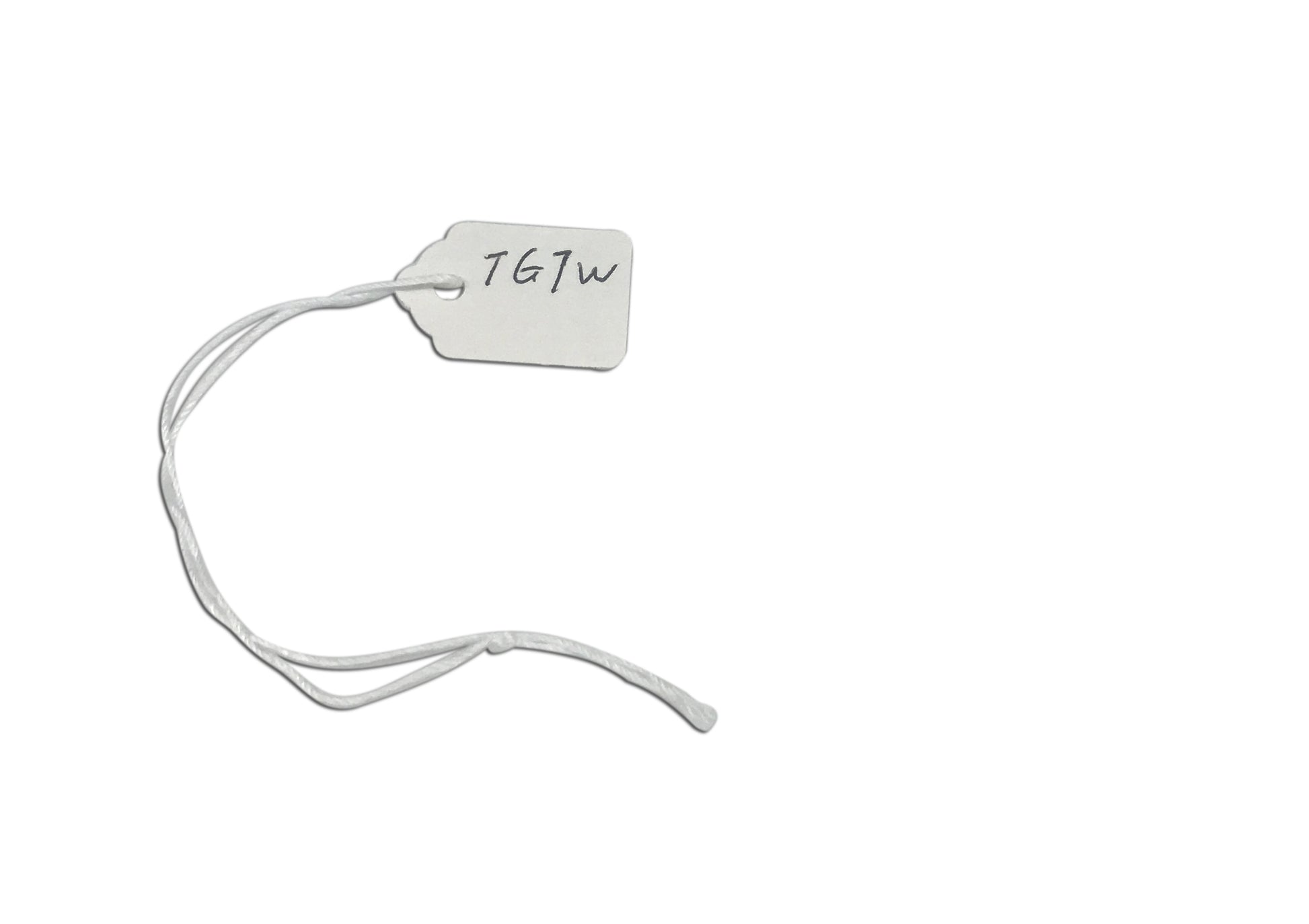 5/8"WX15/16"L White Paper String Tags