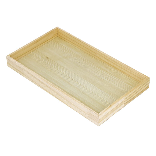1 1/2" Natural Wood Jewelry Display Standard Tray