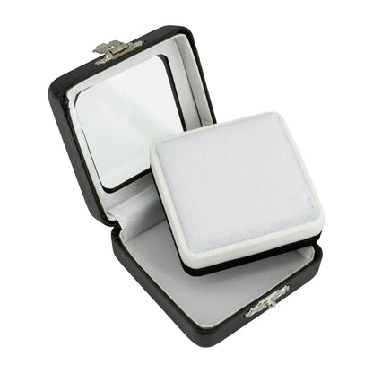 1 3/4" x 1 3/4" Black Leatherette Gemstone Box