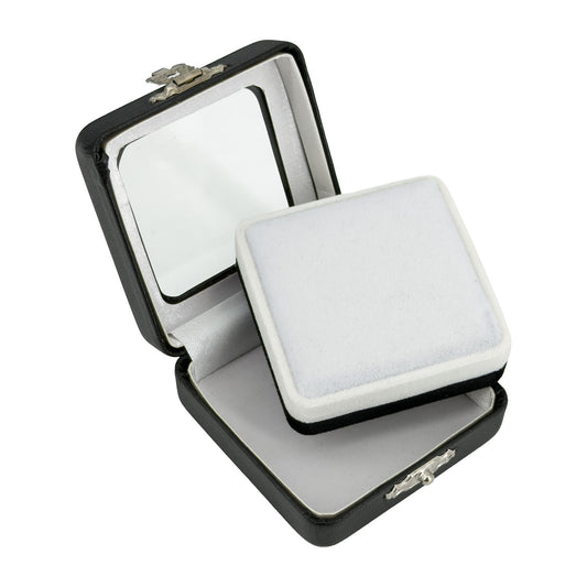 1 3/4" x 1 3/4" Black Leatherette Gemstone Box