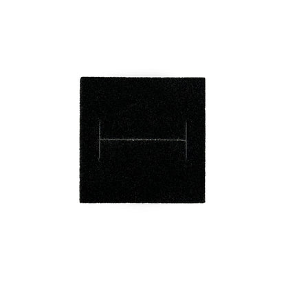 1 9/16" x 1 9/16" Wood Grain Pattern Paper Ring Box with Black Foam Insert