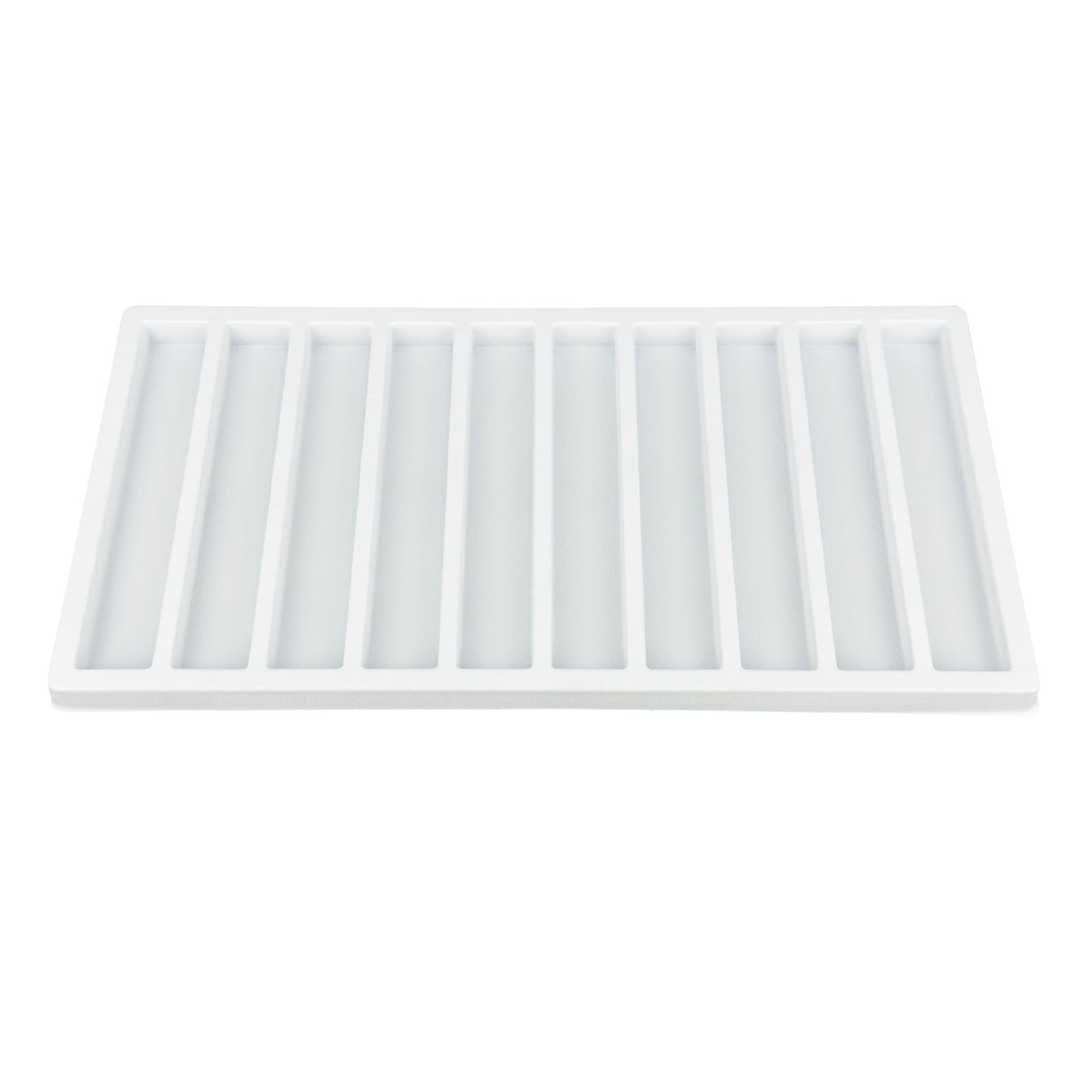 10 Column White Compartment Tray Insert