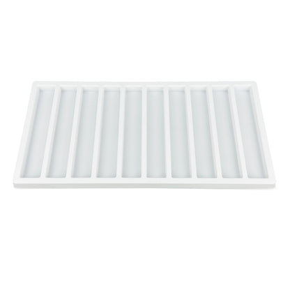 10 Column White Compartment Tray Insert