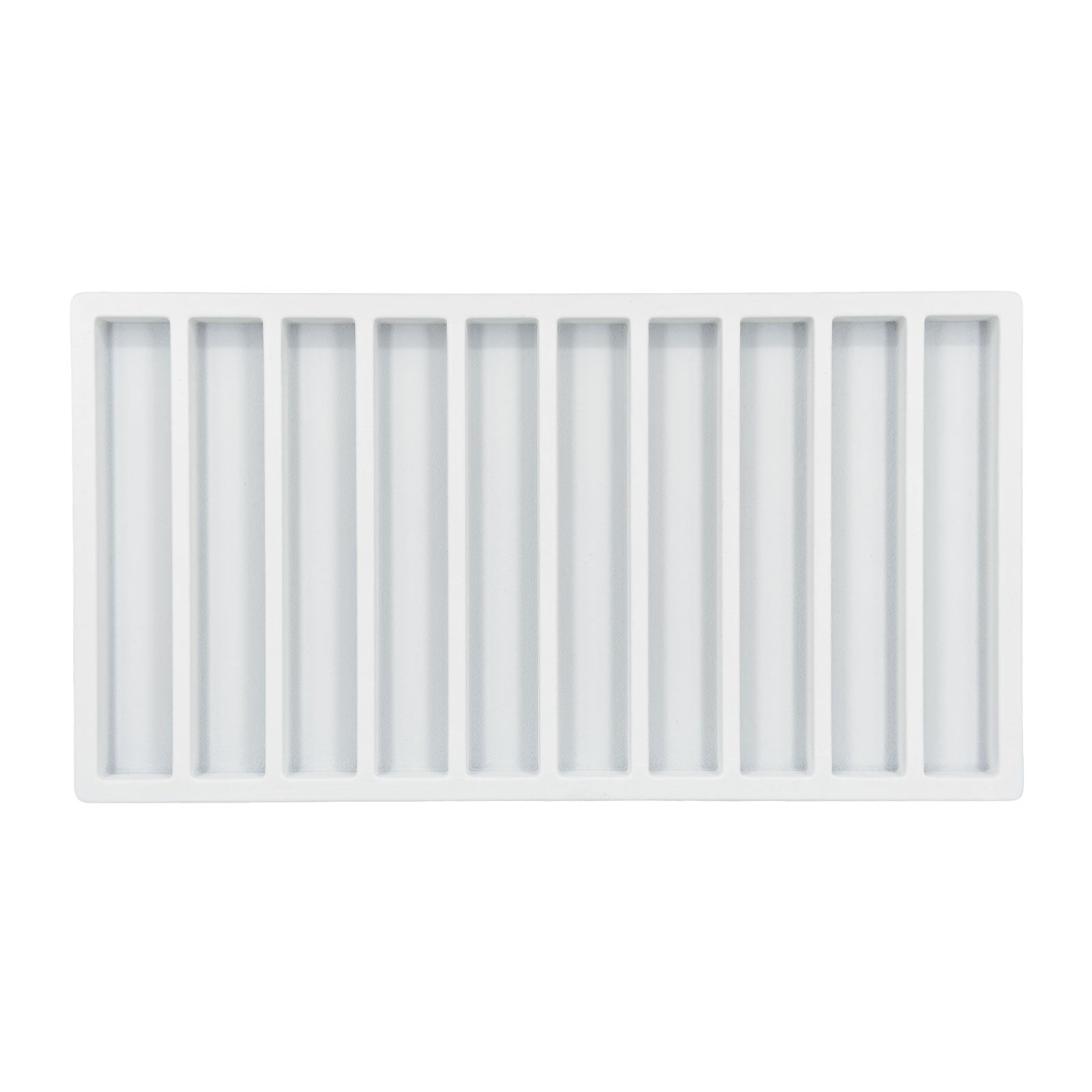 10 Column White Compartment Tray Insert