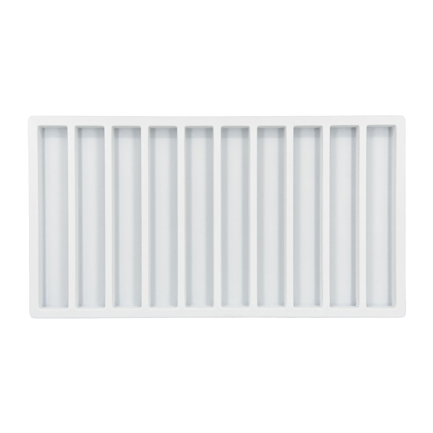 10 Column White Compartment Tray Insert