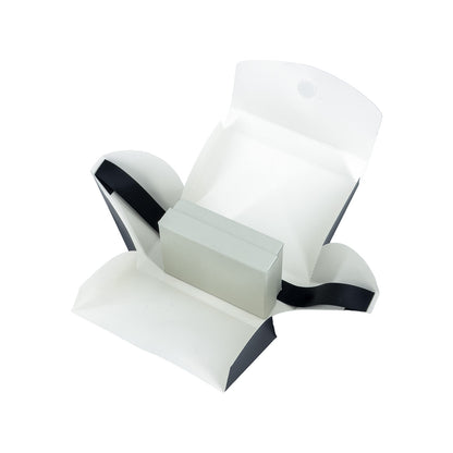 10-Pack 4.5" x 3" Black Folding Paper Gift Bags with Handle
