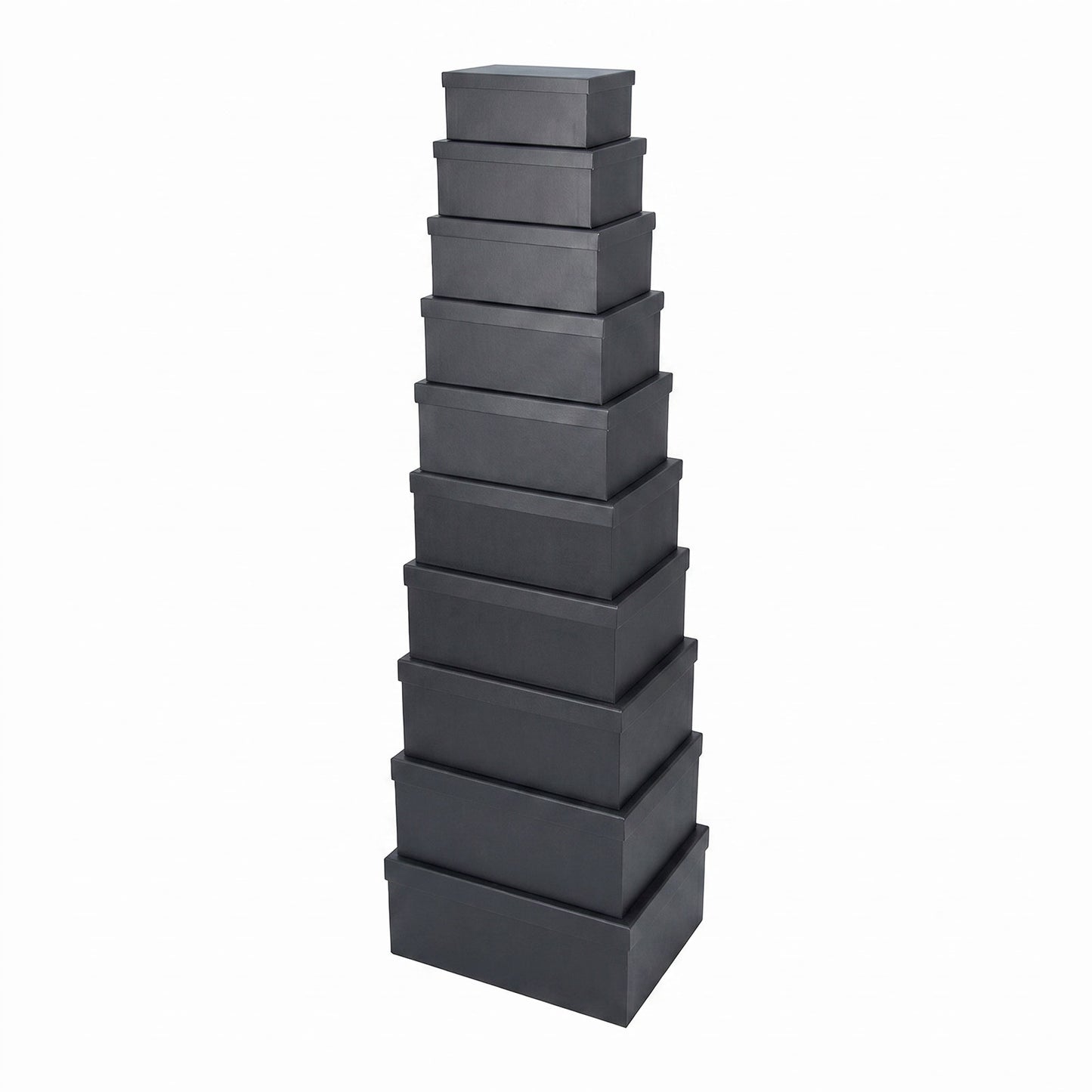 10-Piece Black Nested Gift Box Set