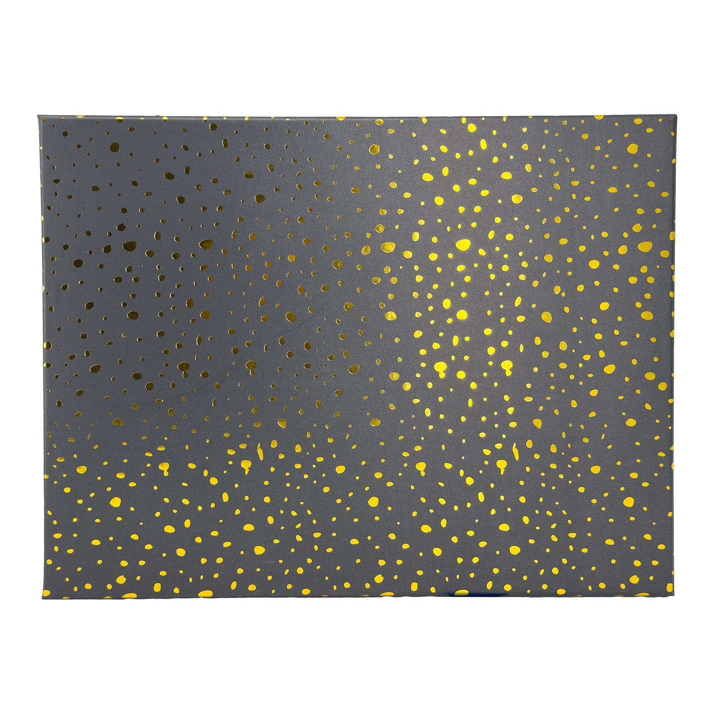 10-Piece Black Nested Gift Box Set with Gold Dot Design