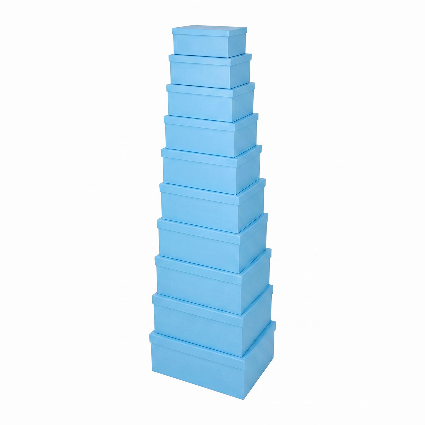 10-Piece Blue Nested Gift Box Set