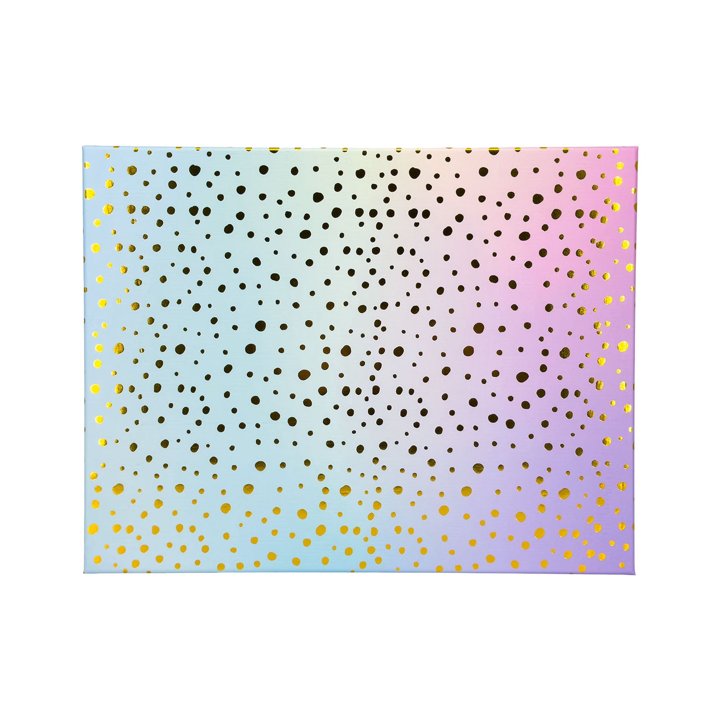 10-Piece Rainbow Nested Gift Box Set with Gold Dot Design
