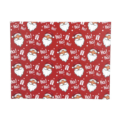 10-Piece Red Nested Gift Box Set with Santa Claus Ho Ho Ho Design
