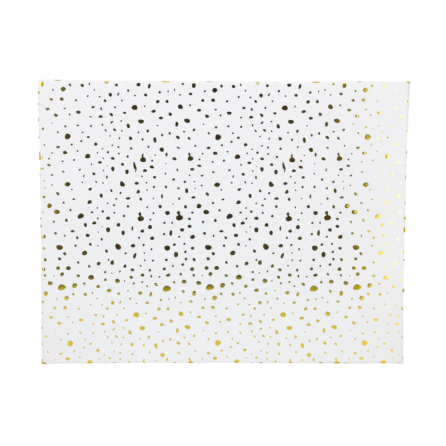10-Piece White Nested Gift Box Set with Gold Dot Design