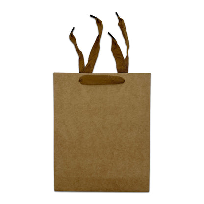 10" x 8" x 4" Kraft Paper Gift Bags with Fabric Handles