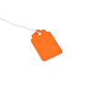 100-Pack of 22 x 35mm Orange Paper Knotted Elastic String Price Tags