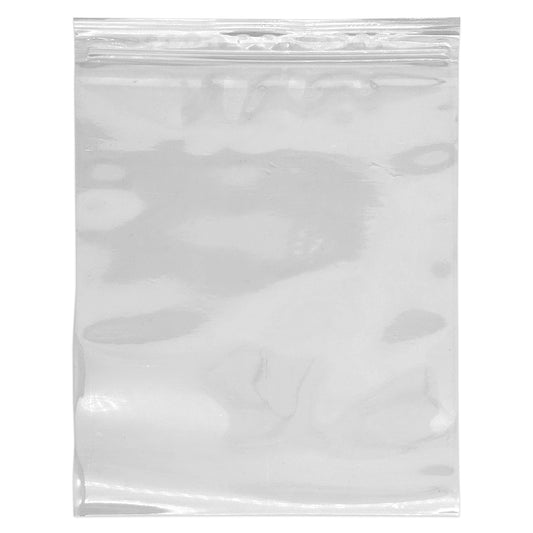 8" x 11 13/16" Resealable 2 Mil Thick Clear Zip Plastic Bag