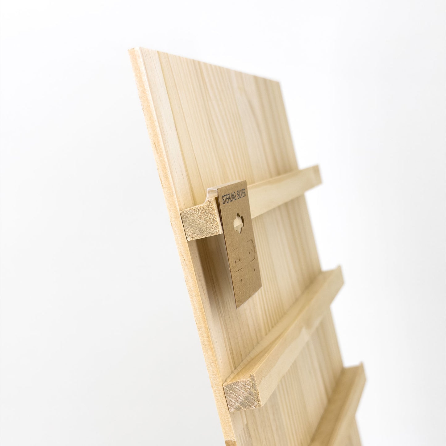 11 3/4" x 15 3/4" Wood Earring Card Display Stand