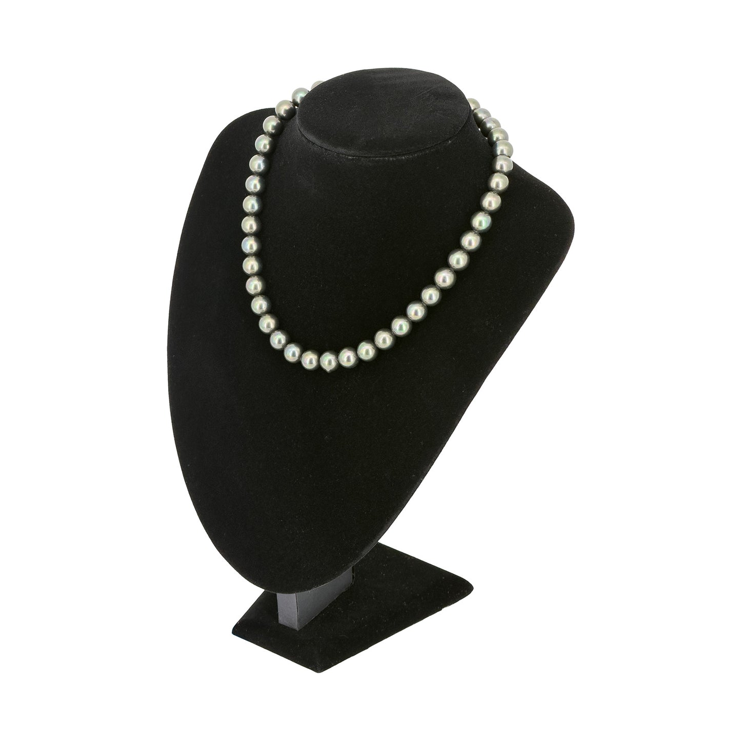 11" Black Velvet Necklace Bust Display
