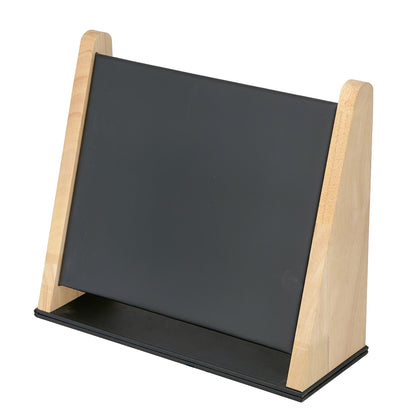12 1/4" x 10 1/2" Black Leatherette Wood Necklace Display with 16 Hooks