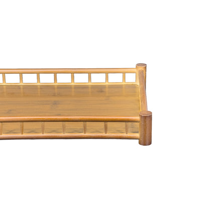 14 1/4" x 10" MDF Wood Tea Cup Serving Tray