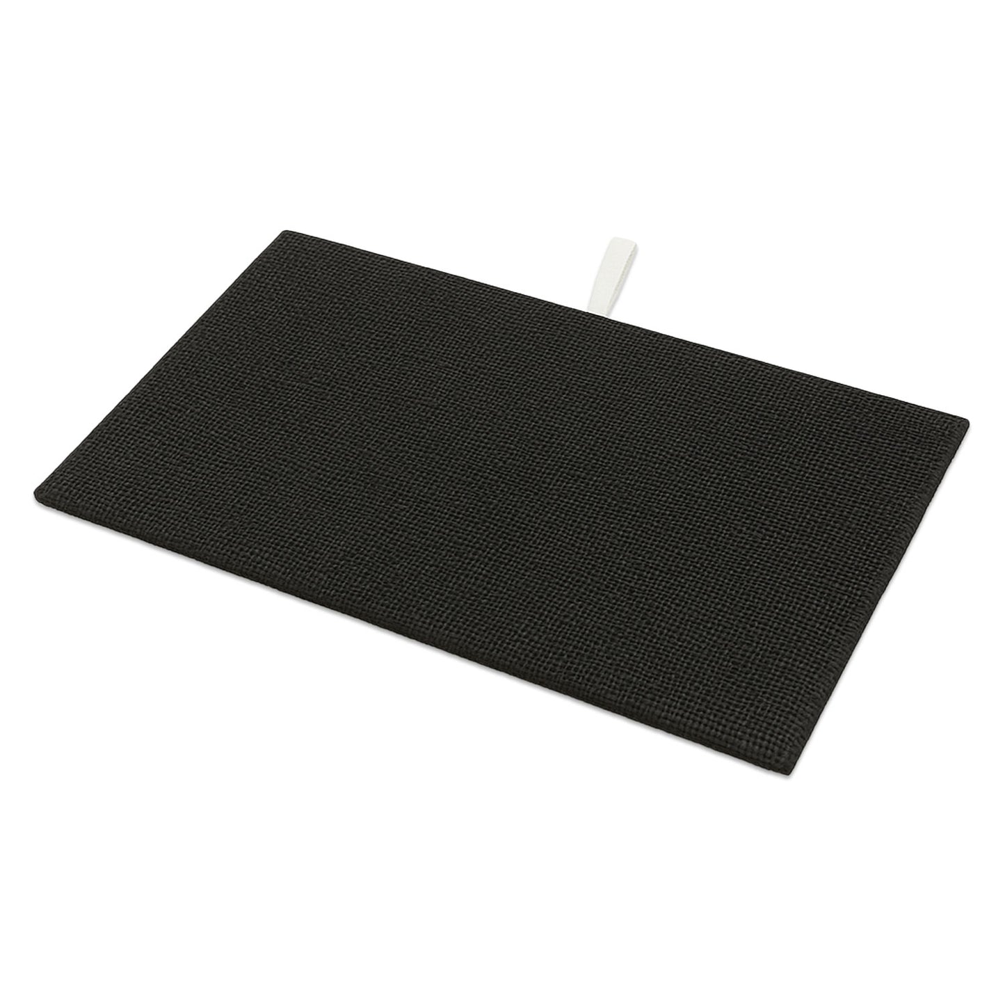 14 1/4" x 7 3/4" Black Burlap Padded Display Pad (2-Pack)