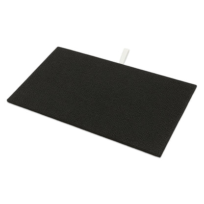 14 1/4" x 7 3/4" Black Burlap Padded Display Pad (2-Pack)