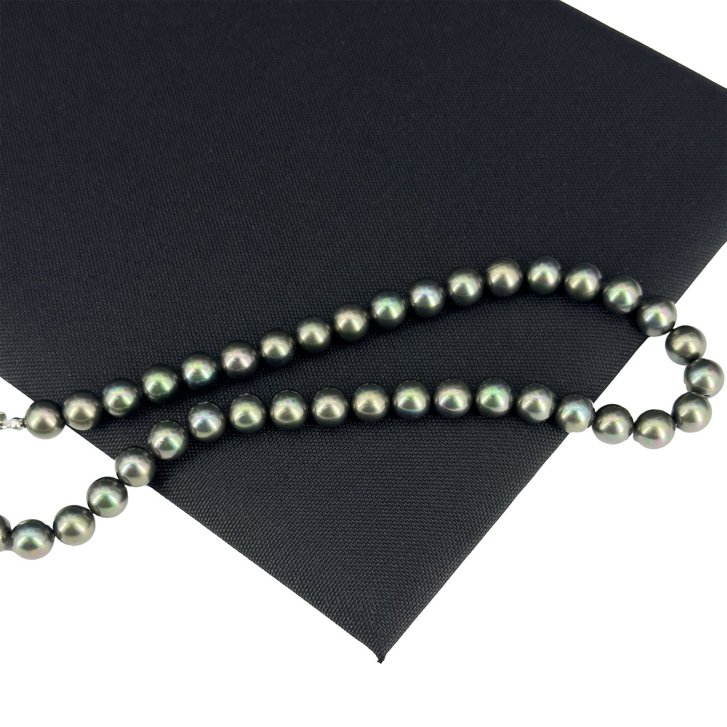 14 1/4" x 7 3/4" Black Burlap Padded Display Pad (2-Pack)