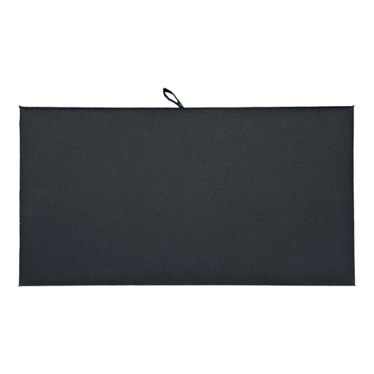 14 1/4" x 7 3/4" Black Burlap Padded Display Pad (2-Pack)