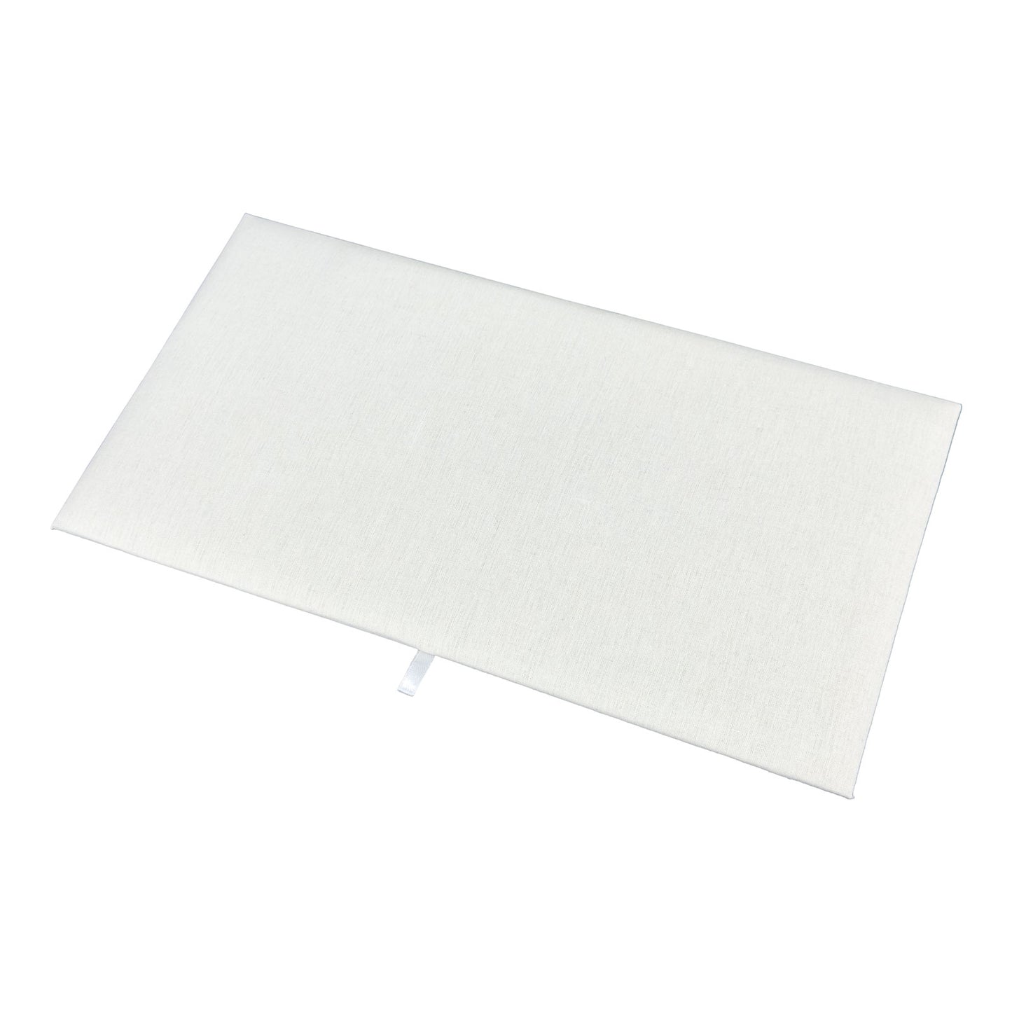 14 1/8" x 7 5/8" Beige Linen Padded Display Pads (2-Pack)