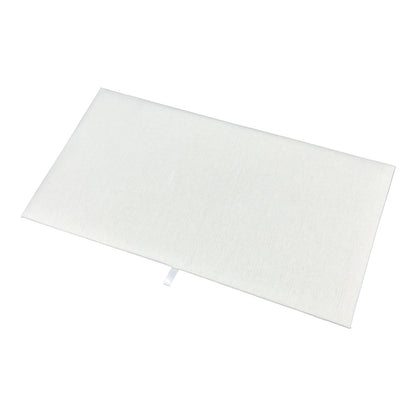 14 1/8" x 7 5/8" Beige Linen Padded Display Pads (2-Pack)