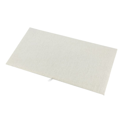 14 1/8" x 7 5/8" Beige Muslin Cotton Padded Display Pads (2-Pack)