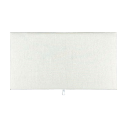 14 1/8" x 7 5/8" Beige Linen Padded Display Pads (2-Pack)