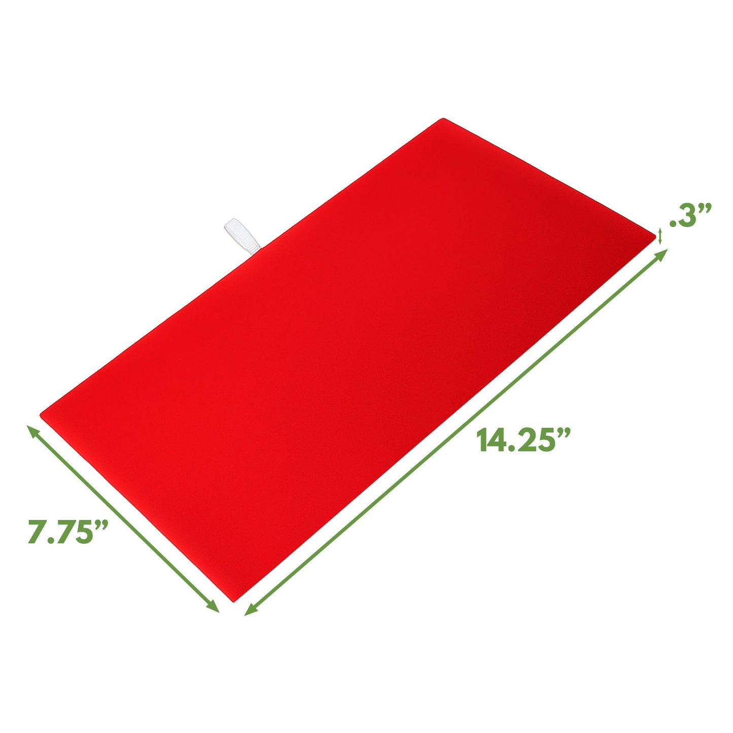 14 1/4" x 7 3/4" Red Velvet Display Pad Tray Insert (2-Pack)