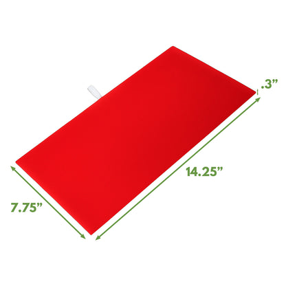 14 1/4" x 7 3/4" Red Velvet Display Pad Tray Insert (2-Pack)