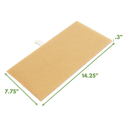 14 1/4" x 7 3/4" Burlap Padded Display Pad (2-Pack)