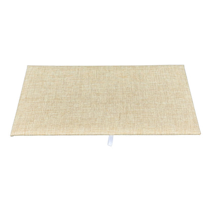 14 1/4" x 7 3/4" Burlap Padded Display Pad (2-Pack)