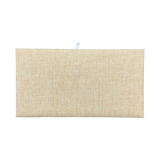 14 1/4" x 7 3/4" Burlap Padded Display Pad (2-Pack)