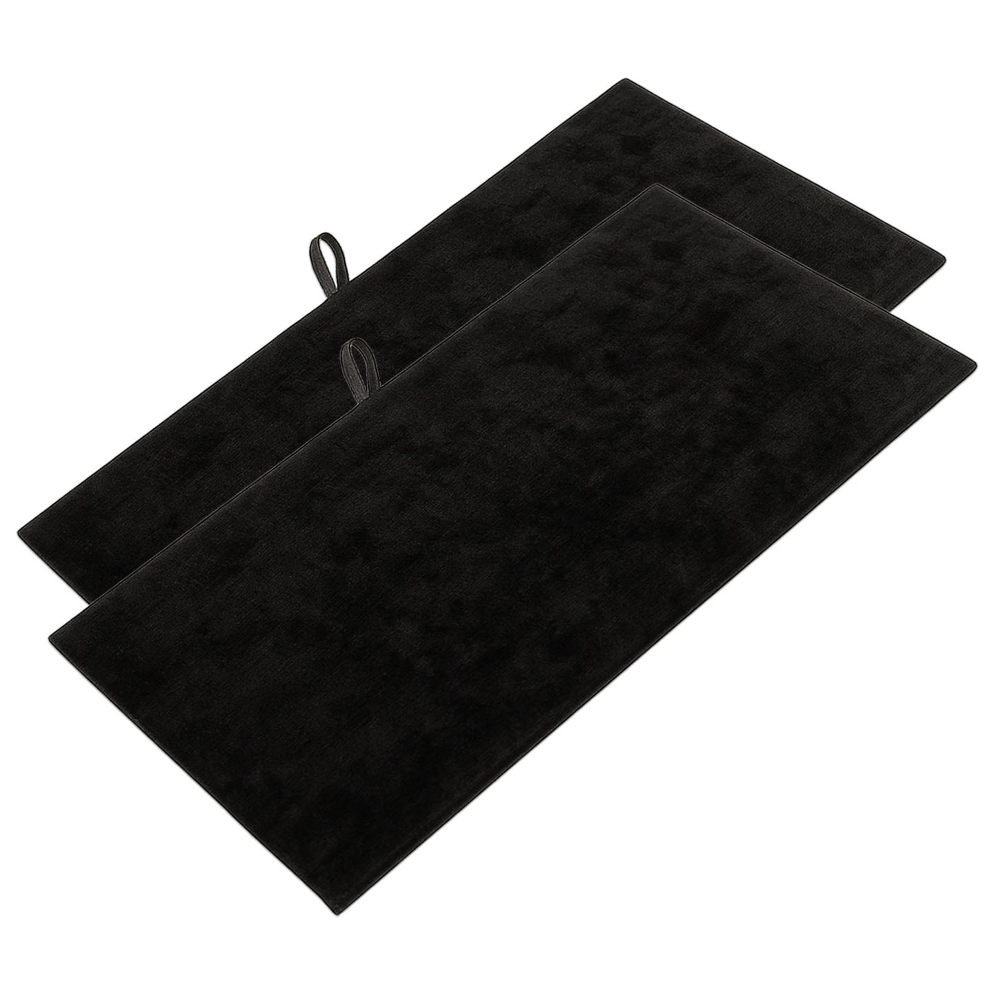 14 1/4" x 7 3/4" Black Velvet Padded Display Pads (2-Pack)