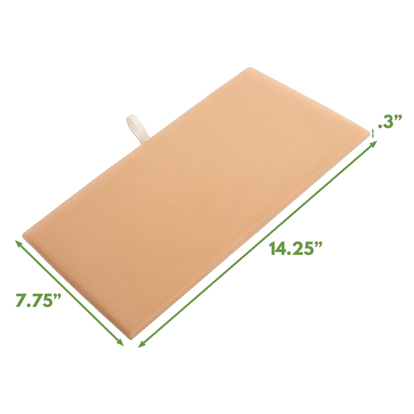 14 1/4" x 7 3/4" Brown Velvet Padded Display Pads (2-Pack)