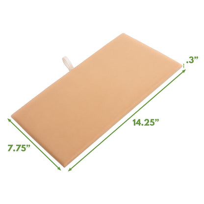 14 1/4" x 7 3/4" Brown Velvet Padded Display Pads (2-Pack)