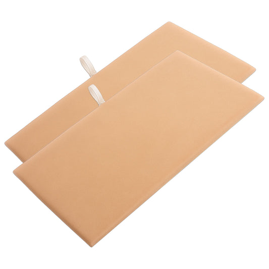 14 1/4" x 7 3/4" Brown Velvet Padded Display Pads (2-Pack)