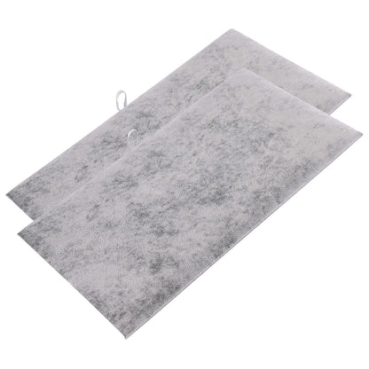 14 1/4" x 7 3/4" Grey Velvet Padded Display Pads (2-Pack)