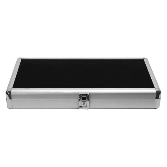 14 3/4" W x 8 1/4 "D x 1 3/4"H Aluminum Display Case