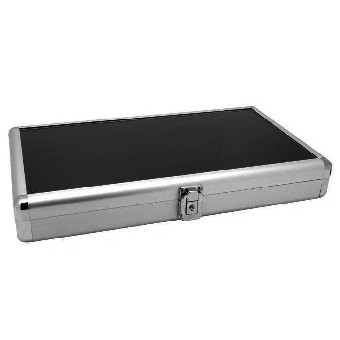 14 3/4" W x 8 1/4 "D x 1 3/4"H Aluminum Display Case